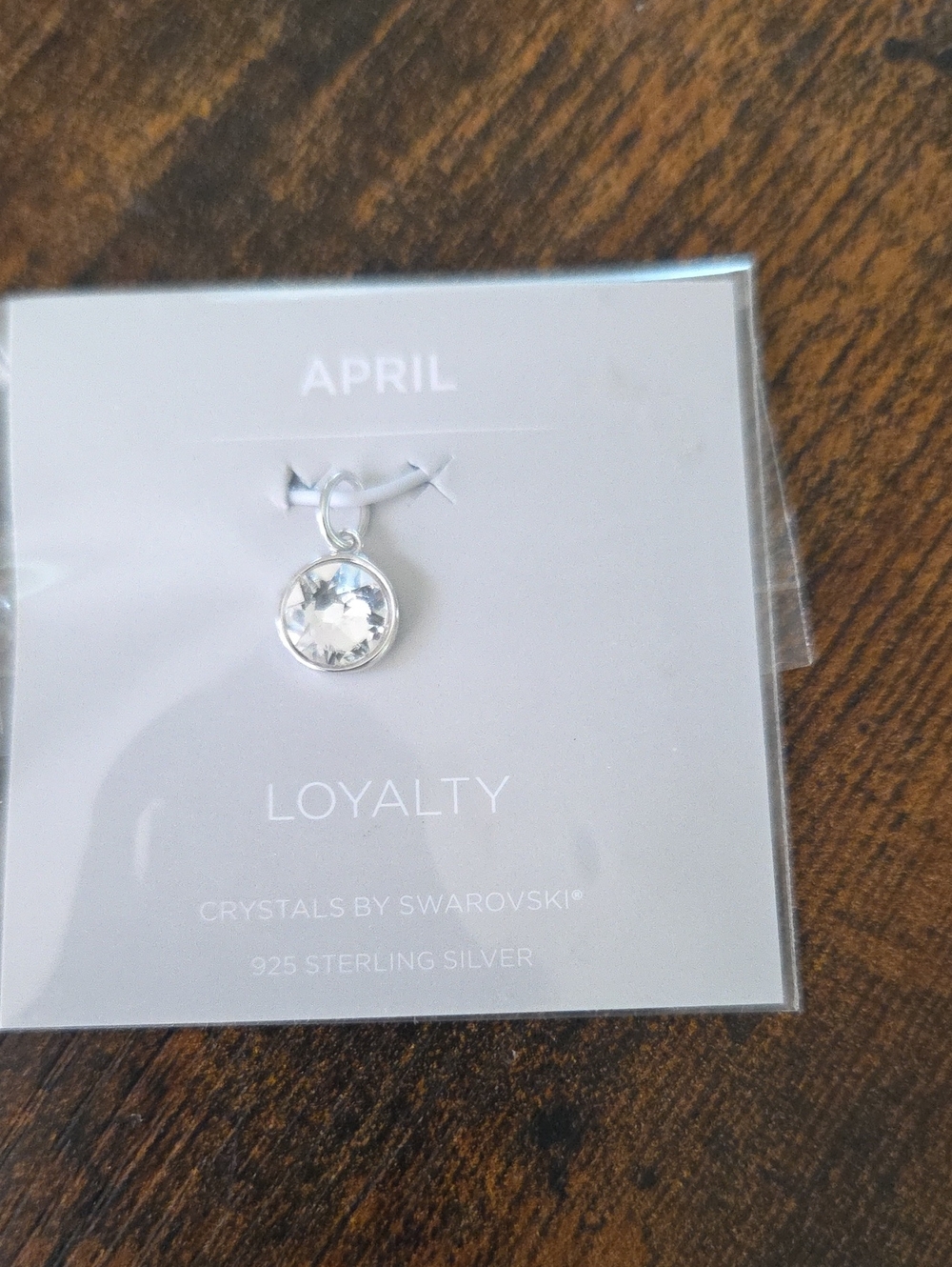Origami Owl April CORE Memento Charm Pendant